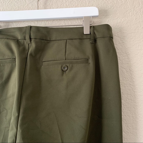 Christopher & Banks Short Army Green Slack Pant 14 - Picture 4 of 7